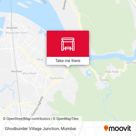 Ghodbunder Village Junction map