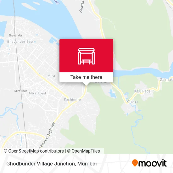 Ghodbunder Village Junction map