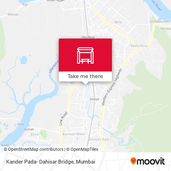 Kander Pada- Dahisar Bridge map
