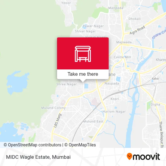 MIDC Wagle Estate map