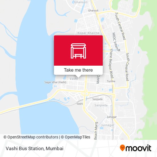 Vashi Bus Station map