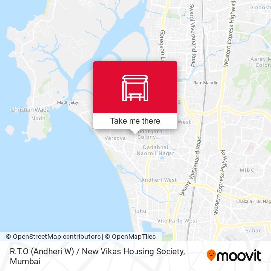 R.T.O (Andheri W) / New Vikas Housing Society map