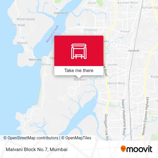 Malvani Block No.7 map