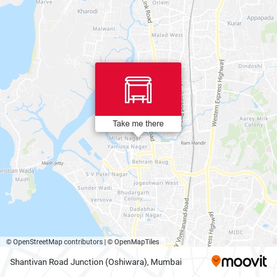 Shantivan Road Junction (Oshiwara) map