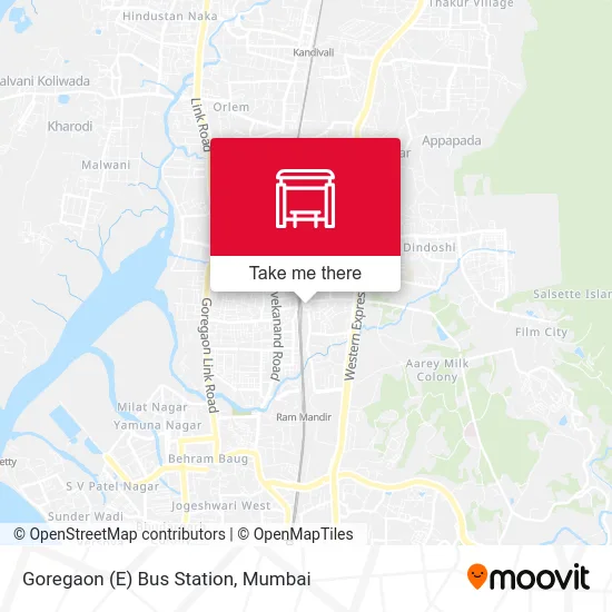 Goregaon (E) Bus Station map