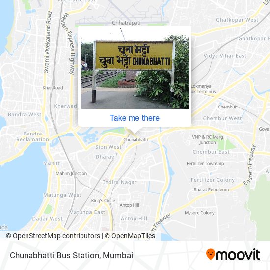 Chunabhatti Bus Station map