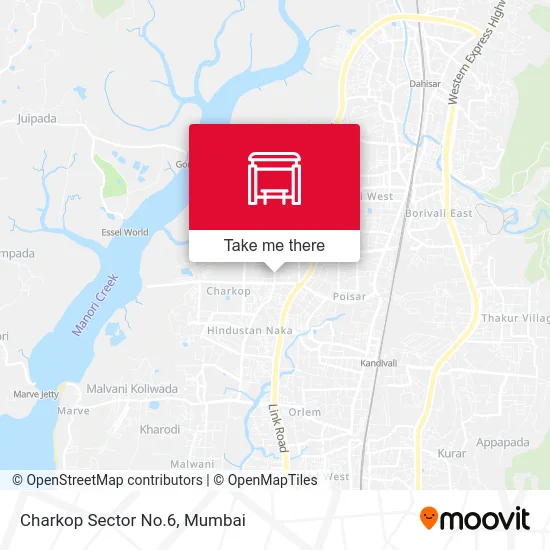 Charkop Sector No.6 map