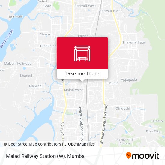 Malad Railway Station (W) map