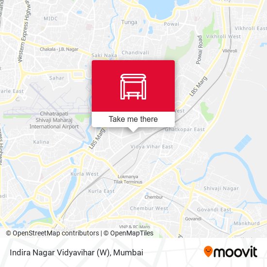 Indira Nagar Vidyavihar (W) map
