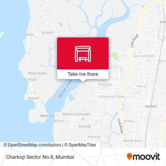Charkop Sector No.8 map