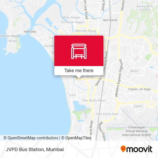 JVPD Bus Station map