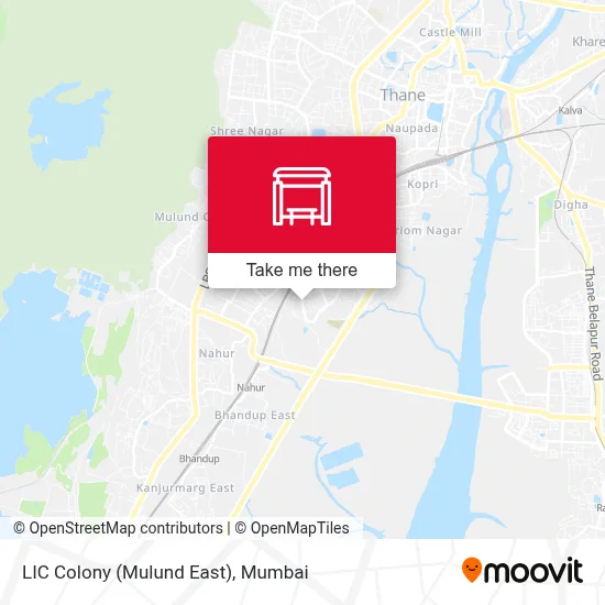 LIC Colony (Mulund E) map