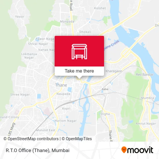 R.T.O Office (Thane) map