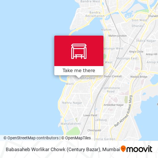 Babasaheb Worlikar Chowk (Century Bazar) map
