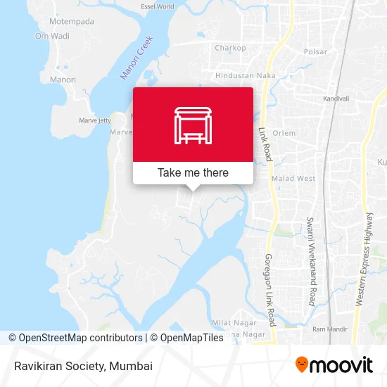 Ravikiran Society map