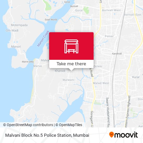 Malvani Block No.5 Police Station map