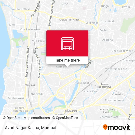 Azad Nagar Kalina map