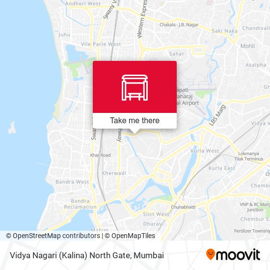 Vidya Nagari (Kalina) North Gate map