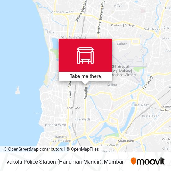 Vakola Police Station (Hanuman Mandir) map