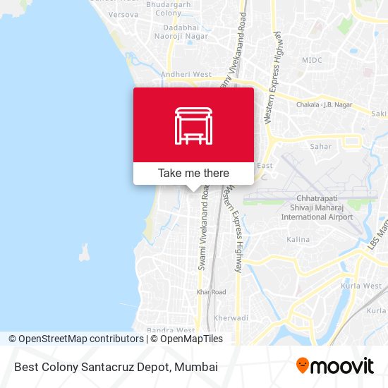 Best Colony Santacruz Depot map