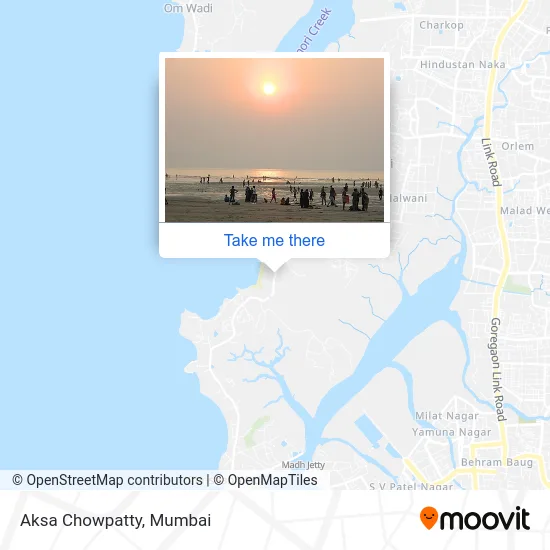 Aksa Chowpatty map