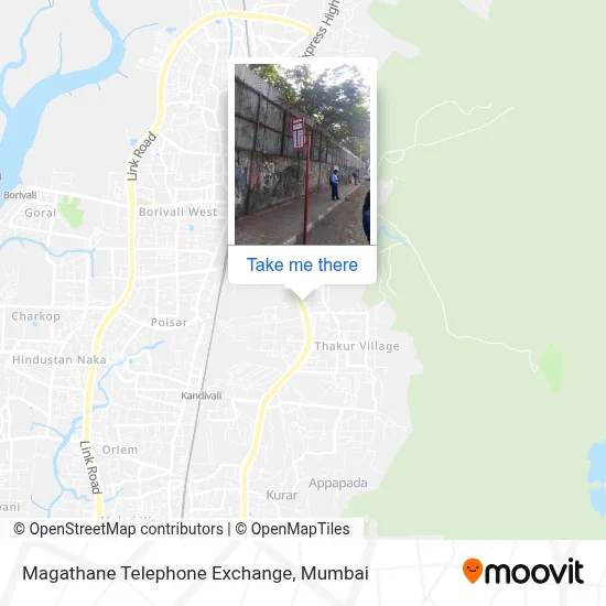 Magathane Telephone Exchange map