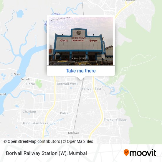 Borivali Railway Station (W) map