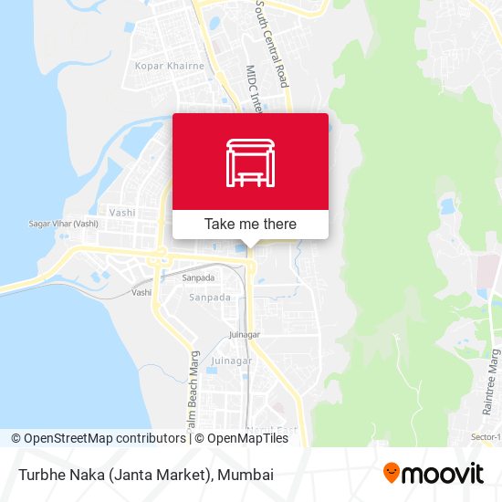 Turbhe Naka (Janta Market) map