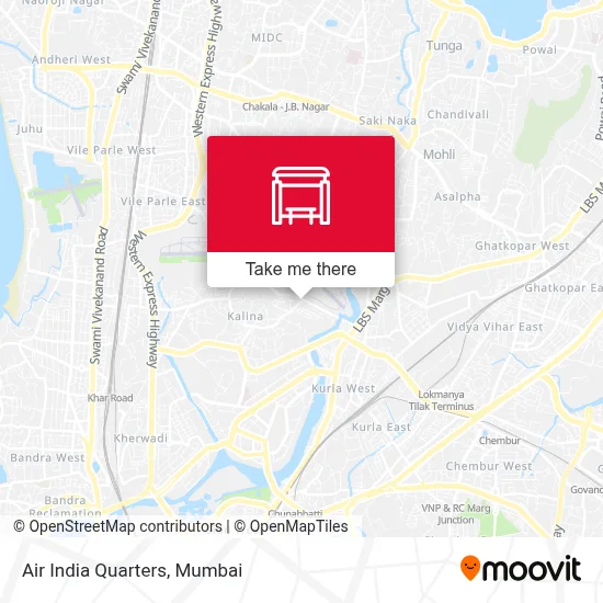 Air India Quarters map