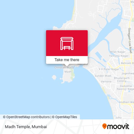 Madh Temple map