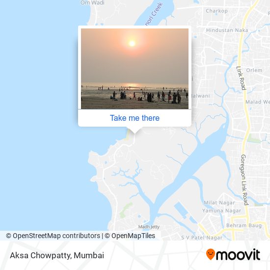 Aksa Chowpatty map