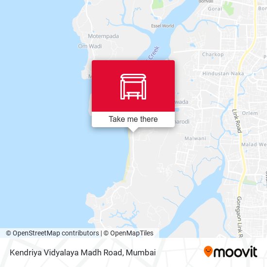 Kendriya Vidyalaya Madh Road map