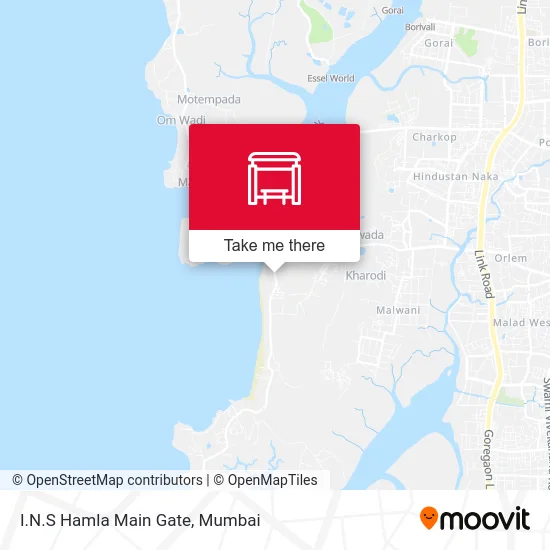 I.N.S Hamla Main Gate map