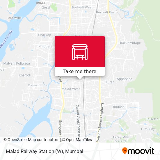 Malad Railway Station (W) map