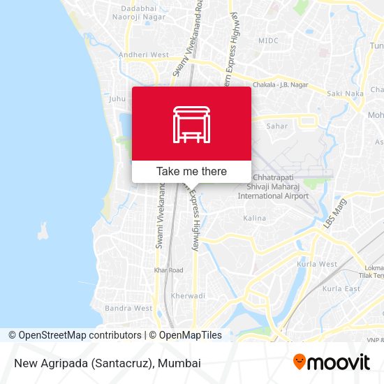 New Agripada (Santacruz) map