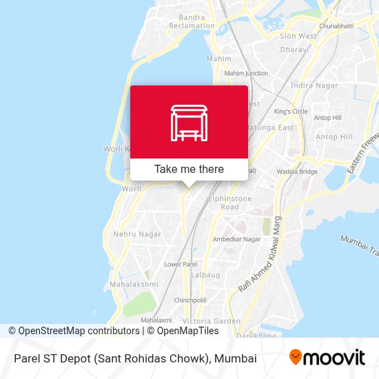 Parel ST Depot (Sant Rohidas Chowk) map