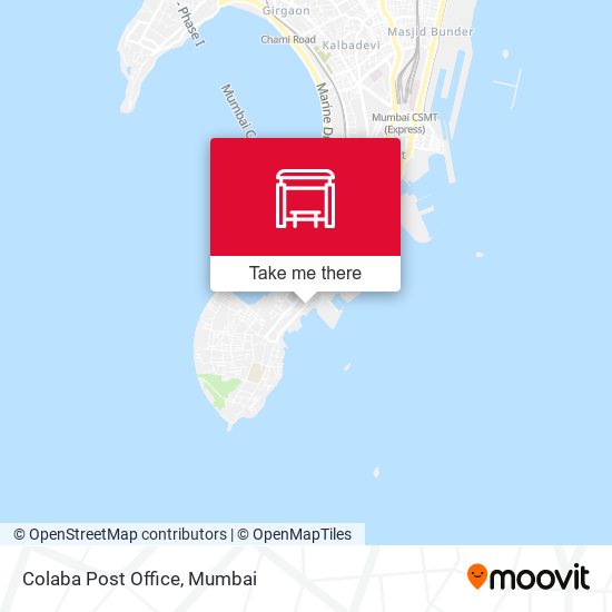 Colaba Post Office map