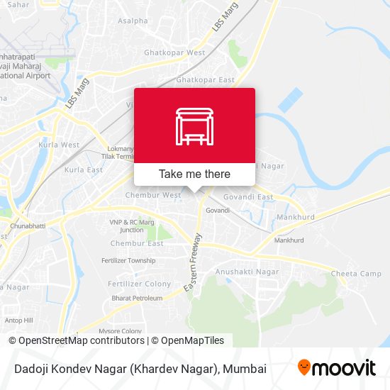 Dadoji Kondev Nagar (Khardev Nagar) map