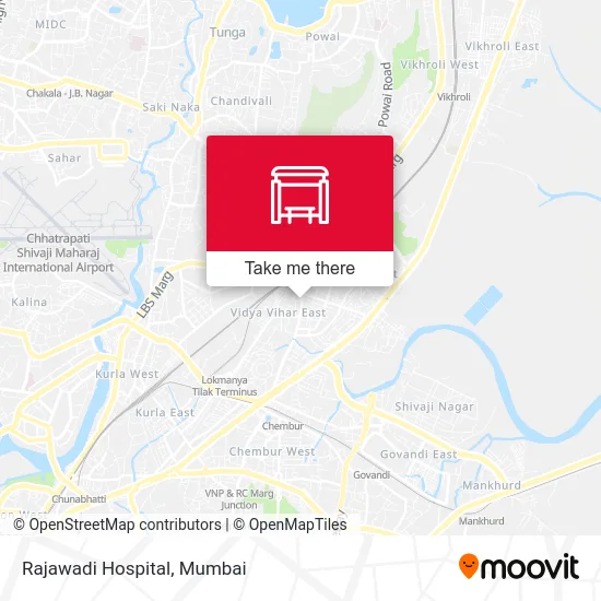 Rajawadi Hospital map
