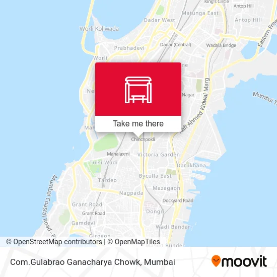 Com.Gulabrao Ganacharya Chowk map