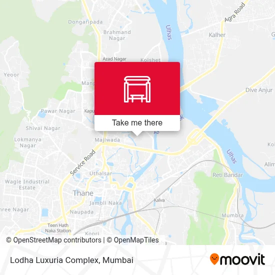 Lodha Luxuria Complex map