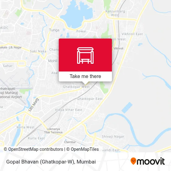 Gopal Bhavan (Ghatkopar-W) map