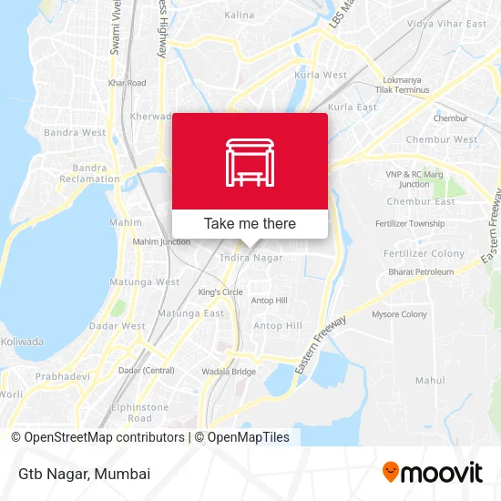 Gtb Nagar map