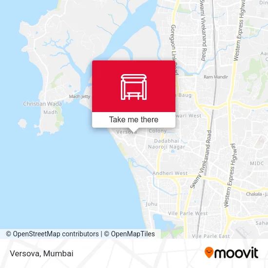 Versova map