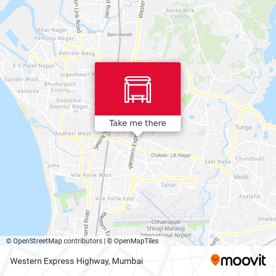 Western Express Highway map