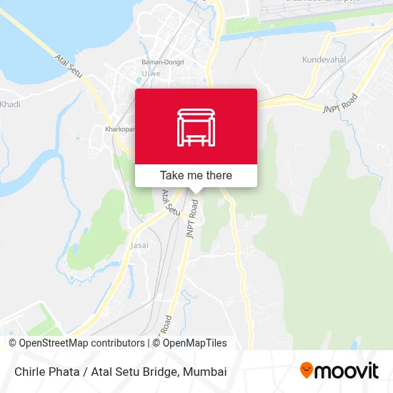 Chirle Phata / Atal Setu Bridge map