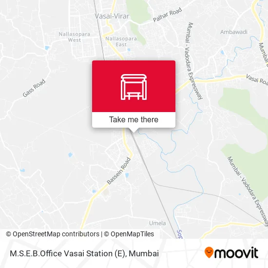 M.S.E.B.Office Vasai Station map