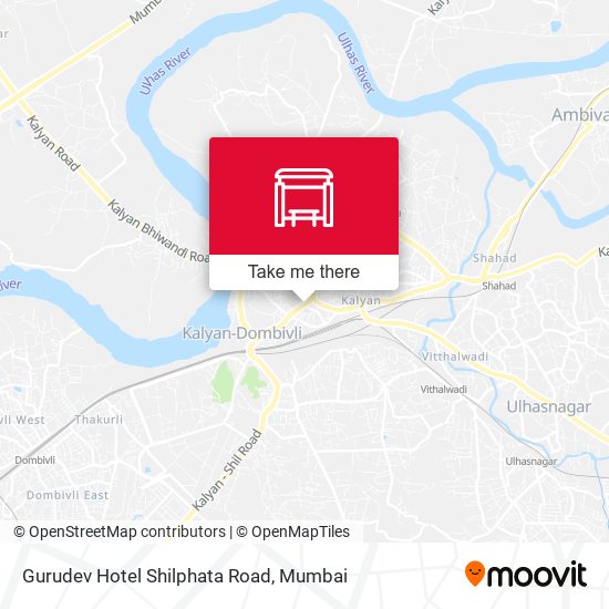 Gurudev Hotel Shilphata Road map