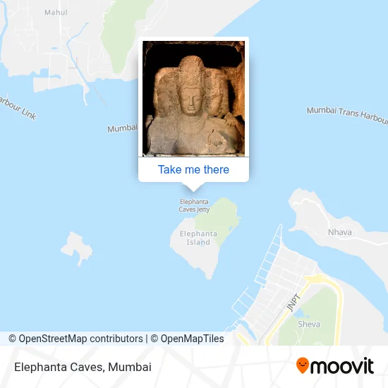 Elephanta Caves map