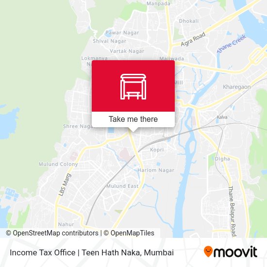 Income Tax Office | Teen Hath Naka map